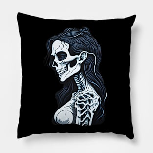 Cartoon Female Skeleton Pillow