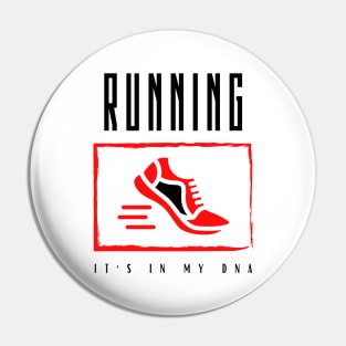 Running It's in my DNA Pin