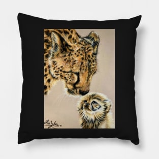 Cheetah and Cub Pillow