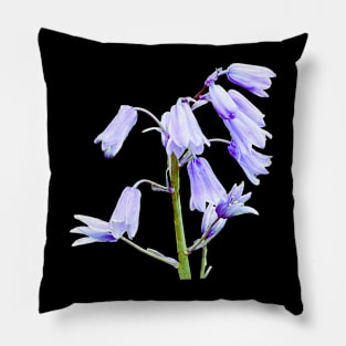 English Bluebell Flowers Pillow