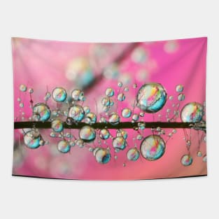 Crazy Pink Smoke Drops Tapestry