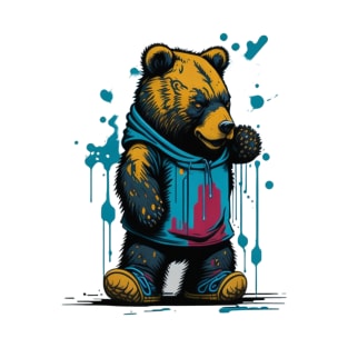 Graffiti Character Bear T-Shirt