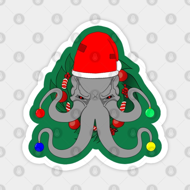 It's a Mind Flayer Christmas Magnet by ProfessorHulk