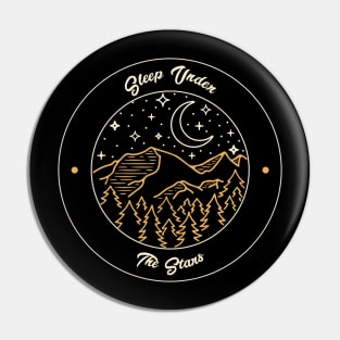 sleep under the stars camping Pin