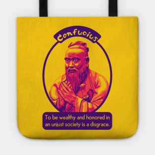 Confucius Portrait and Quote Tote