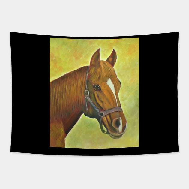 Horse beauty Tapestry by Allison Prior Art