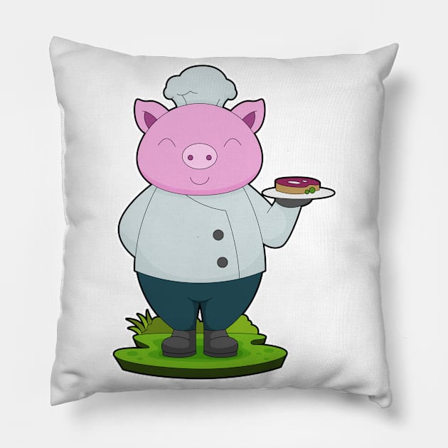 Pig Chef Meat Pillow by Markus Schnabel