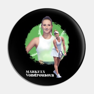 Marketa Vondrousova Cartoon Anime Pin