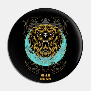 Wild bear Pin