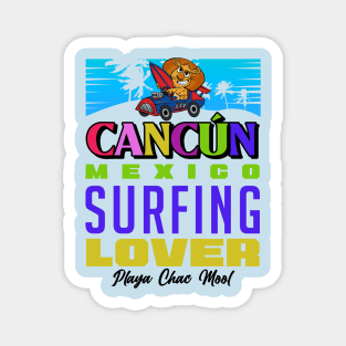 surf cancun chac mool beach Magnet