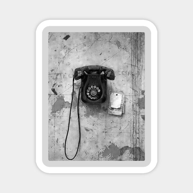 VINTAGE PHONE Magnet by Unknownvirtuoso