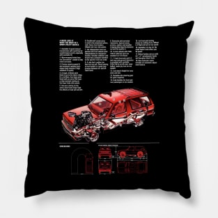 4x4 BLAZER - brochure cutaway Pillow