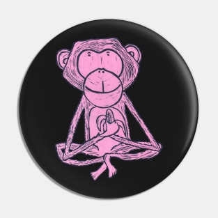 Monkey, Cheeky Monkey, pink Pin