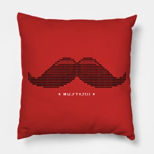 Mustascii - ASCII Mustache Pillow