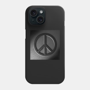 Peace Sign Stone Texture Repost Phone Case