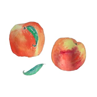 Watercolor Peaches T-Shirt