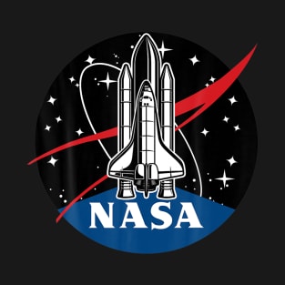 NASA Space Shuttle Take Off With Logo T-Shirt