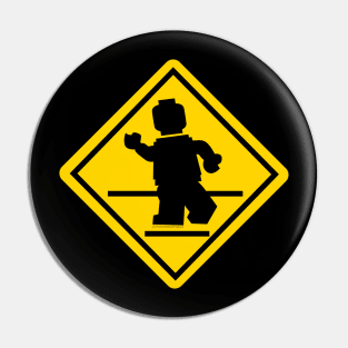 LEGO Crosswalk Sign Pin