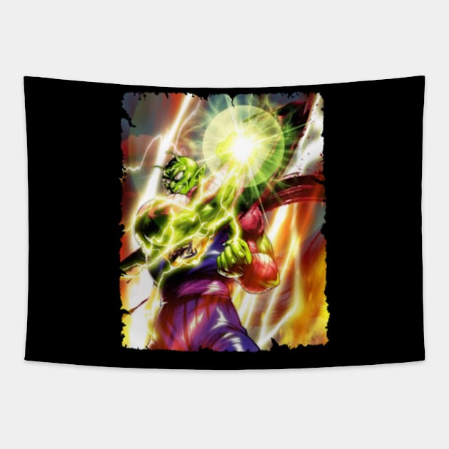 DEMON KING PICCOLO MERCH VTG Tapestry by Mie Ayam Herbal