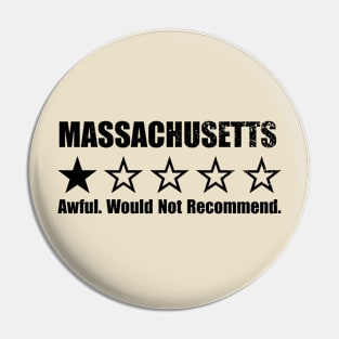 Massachusetts One Star Review Pin