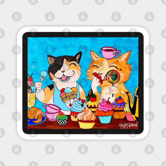 cats and cupcakes Magnet by Griffioen