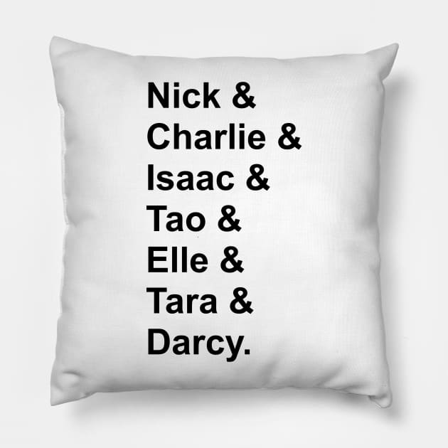 Heartstopper Characters Pillow by Sofieq