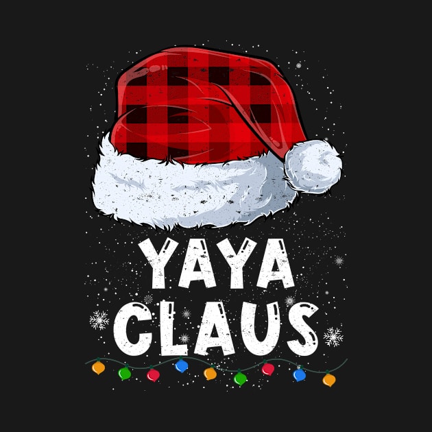 Yaya Claus Red Plaid Christmas Santa Family Matching Pajama by tabaojohnny