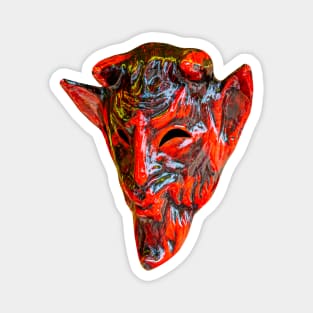 Red Devil Mask Magnet