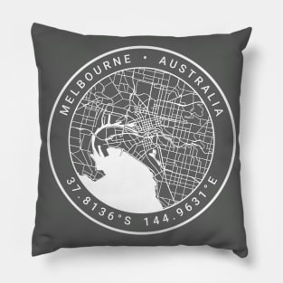 Melbourne Map Pillow