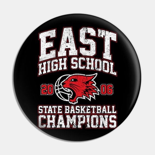 East High School State Basketball Champions Pin by huckblade