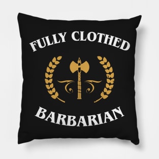 Fully Clothed Barbarian Meme RPG Pillow