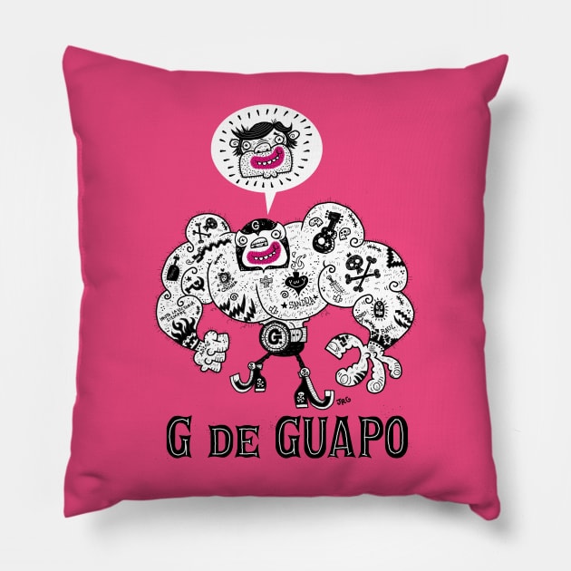 G de Guapo Pillow by MEXOPOLIS