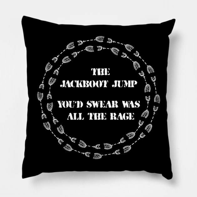 Jackboot Jump Lyric Art (Hozier) Pillow by NightmareCraftStudio