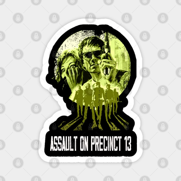 Urban Warfare Wear Precinct 13 Apparel for Fans of Gritty Action Cinema Magnet by Zombie Girlshop