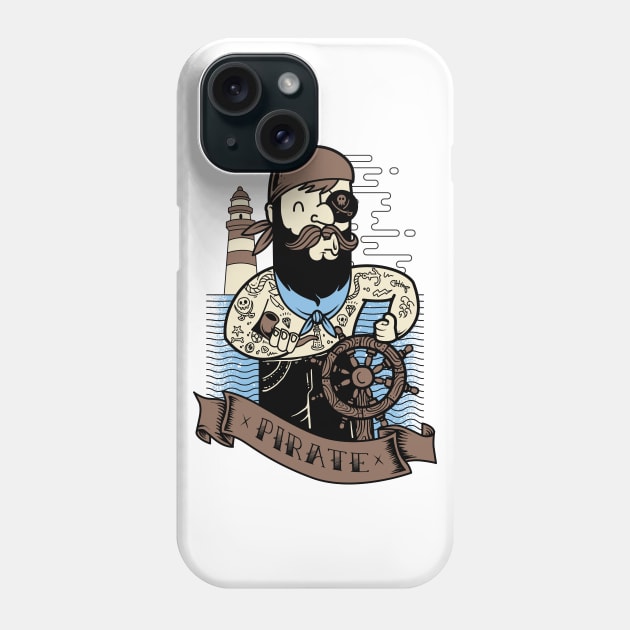 Pirate Phone Case by quilimo