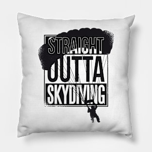 Skydiver Quotes Retro Funny Skydiving Vintage Pillow
