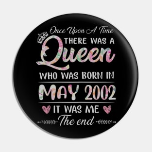 Girls 18th Birthday Queen May 2002 18 Years Old Pin