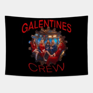 Galentines crew girls power Tapestry