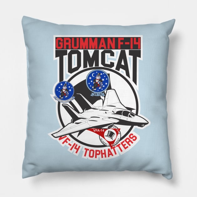 VF-14 Tophatters Pillow by MBK