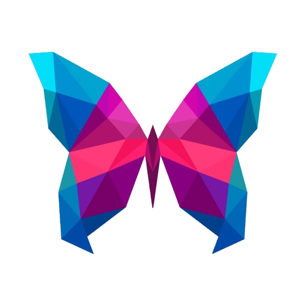 MINIMALIST LOW POLY BUTTERFLY by itsyaboifabian