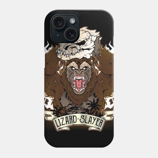 Lizard Slayer Phone Case by Fearcheck