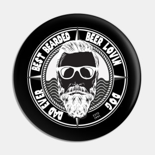 Best Bearded Beer Lovin' Dog Dad Ever Father's Day, Dog Dad, Gifts For Dad, Bearded Dad, Beer Loving Dad Pin