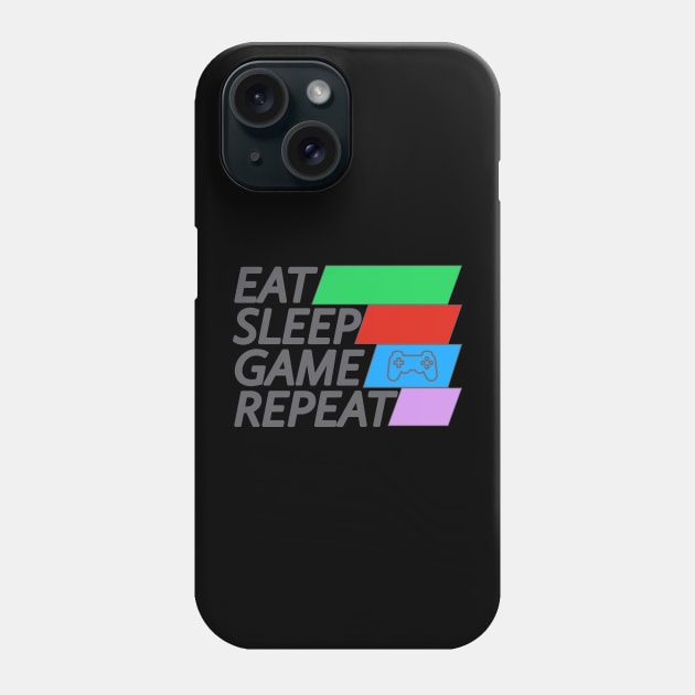 Eat Sleep Game Repeat Phone Case by Draven