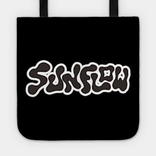 sunflow typography Tote