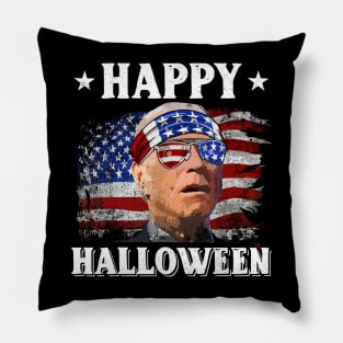 4th Of July Shirts Funny Joe Biden Happy Halloween Confused 4th of July 2023 Pillow