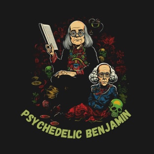 Psychedelic Trippy Benjamin Franklin T-Shirt