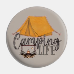 Camping Life Pin