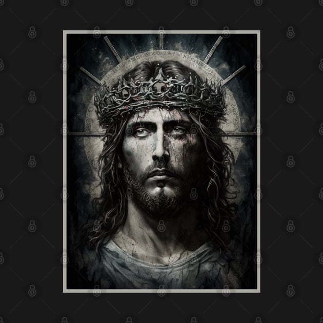 Jesus Christ Gothic Art by AI Art Originals