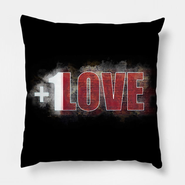 Plus 1 LOVE mystery Pillow by FutureImaging