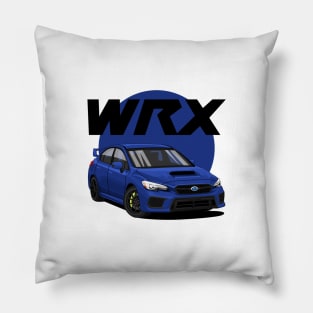 wrx blue t-shirt Pillow